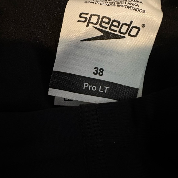 Speedo Men's Pro Lt Jammer Swimsuit in Black New Size 38 - Picture 2 of 2